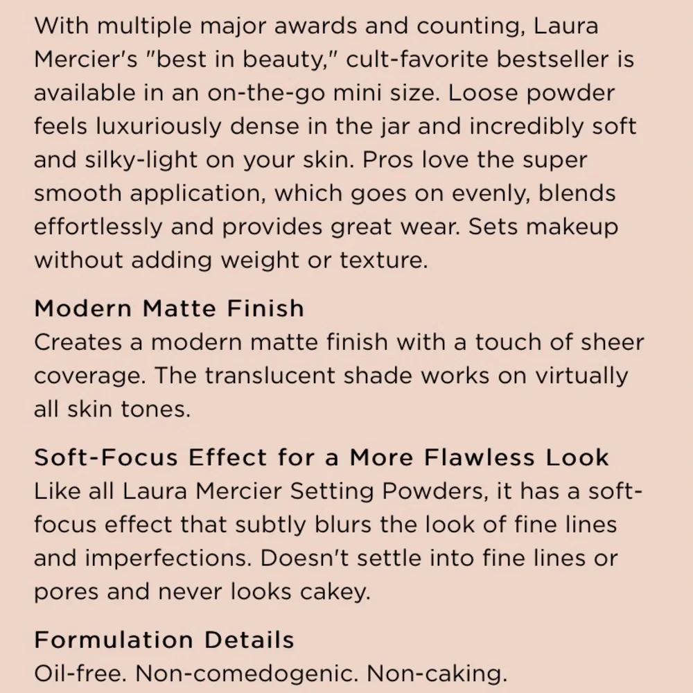 Laura Mercier Translucent Loose Setting Powder - Picture 13 of 13